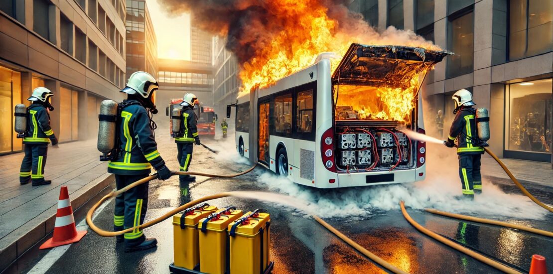 Incendie bus électrique